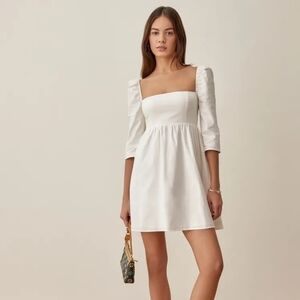 reformation danna linen dress Reformation Danna Linen Dress - Oatmeal
